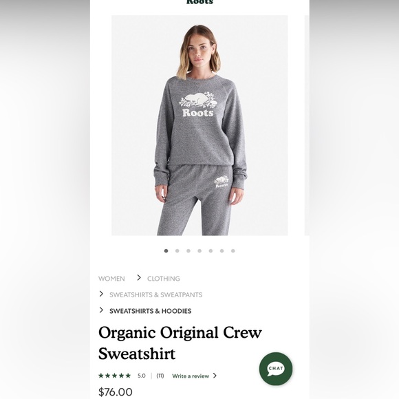 Roots sweatshirt and sweatpant set size small LNWOT - Picture 4 of 12